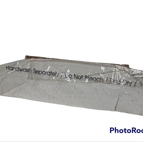 Vintage Viola Pantyhose Sz B Blue Palm Trees Yellow On White Opaque 1983 NOS - Picture 4 of 9